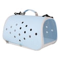thumbnail image 1 of Pet Dog Carrier Bag Bag Plegable Premium para perros pequeños Carrier de mascotas Carrier de cachorros Carrier de gato que va al veterinario Camping azul, 1 of 8