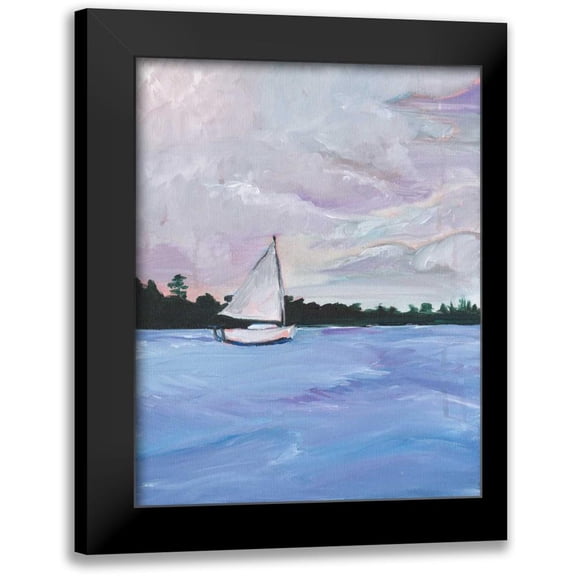 Seay, Anne 12x14 Black Modern Framed Museum Art Print Titled - Sailboat