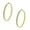 Yellow, variant on Stainless Steel White Clear CZ Classic Round Hoops Earrings, 2.00"