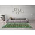 thumbnail image 3 of Ahgly Company Indoor Rectangle Oriental Turquoise Blue Traditional Area Rugs, 7' x 9', 3 of 4