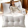 thumbnail image 2 of Wedge Cushion Headboard Reading Pillow Removable Cover, Bed Bedroom Positioning Support Bolster for Sofa Bed, Low Corner Backrest Cushion for Comfortable Rest, 2 of 7