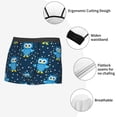 thumbnail image 3 of Kdxio Men's Boxer Briefs with Blue Owl Print - Comfortable and Breathable Underwear for Everyday Wear, 3 of 5