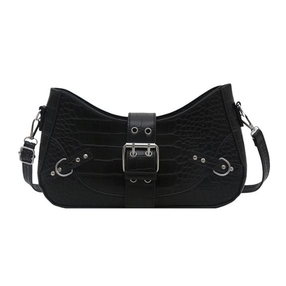 Contemporary Belted Shoulder Bag Soft PU Crossbody Bags for Various Occasion