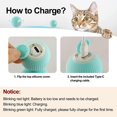 thumbnail image 4 of Jinsinto Interactive Cat Ball Toy, Indoor USB Charging Pet Toy with, 4 of 5