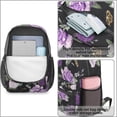 thumbnail image 5 of 17 Inch Lightweight Backpack,PVC Waterproof Oxford Fabric, Ergonomically Designed, with Large Capacity, Monarch Butterfly Aesthetic, 5 of 5