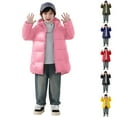 thumbnail image 7 of KAUOD Kids Toddler Zip up Hooded Puffer Coats Winter Warm Windproof Outwear Boys Quilted Thick Down Jackets with Pockets, 7 of 7