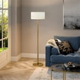 thumbnail image 2 of Henn&Hart 16"W Lampadaire Moderne en Métal Finition Laiton Brossé, 2 of 7