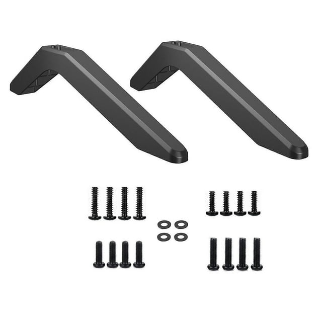 tv666 TV Legs for Desktop Tv Displays Stands Pair Simple Assembly AluminumTV Mounting Bracket TV Base