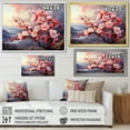 thumbnail image 4 of Designart "Sunset Amid Apple Blossom" Apple Blossom Picture Framed Wall Art Living Room, 4 of 5