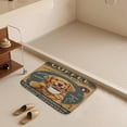 thumbnail image 5 of Funny Golden Retriever with Coffee Bath Rug - 20x32 inches, Cozy Coral Fleece, Great for Coffee Lovers, Non-Slip for Extra Grip, 5 of 8