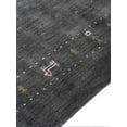 thumbnail image 4 of Rugsotic Carpets Handmade Rugs Hand Knotted Loom Runner 2'8''x6' Charcoal Wool for Indoor Use, 4 of 6