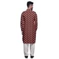 thumbnail image 3 of Atasi Kurta Pathani Classique à Col pour Garçons Chemise en Rayonne à Poche avant, 3 of 5