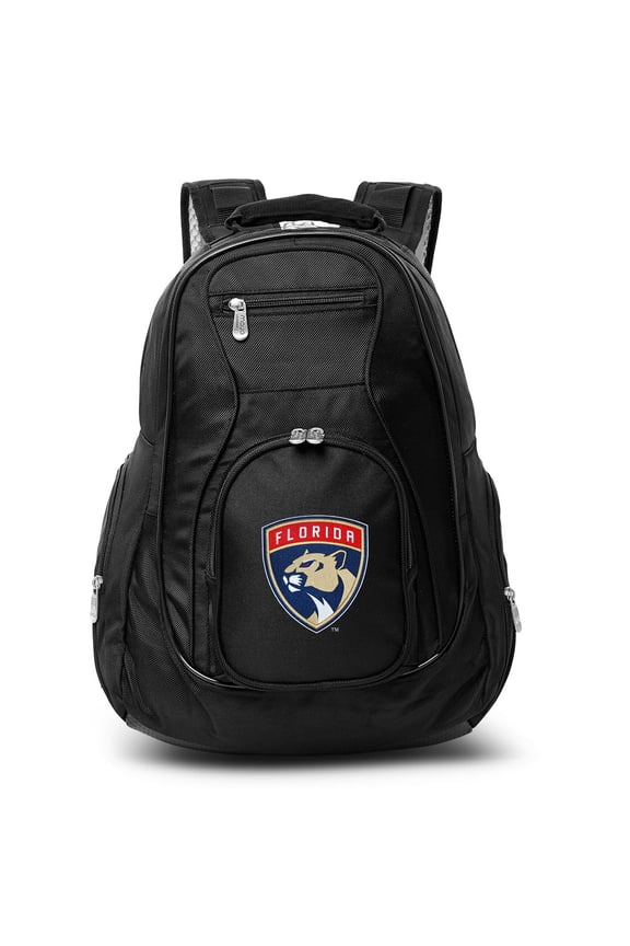 Black Florida Panthers 19'' Laptop Travel Backpack