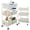 A, variant on Gofinoday 3-Tier Diaper Caddy Cart with Wheels, Rolling Nursery Organizer with Dividers, 8 Mesh Pockets, Lockable Wheels, White