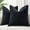 Black, variant on Christmas Couch Throw Pillow Covers 24x24 Set of 2, Decorative Soft Euro Velvet Neutral Chenille Pillow Covers with Elegant Design for Sofa Bed Living Room Home Decor, Rust