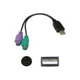 thumbnail image 2 of AddOn 5-pack 8in USB 2.0 (A) to PS/2 Adapter Cable - keyboard / mouse / USB cable - 7.9 in, 2 of 3