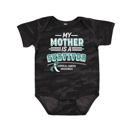 

Inktastic My Mother is a Survivor Cervical Cancer Awareness Gift Baby Boy or Baby Girl Bodysuit