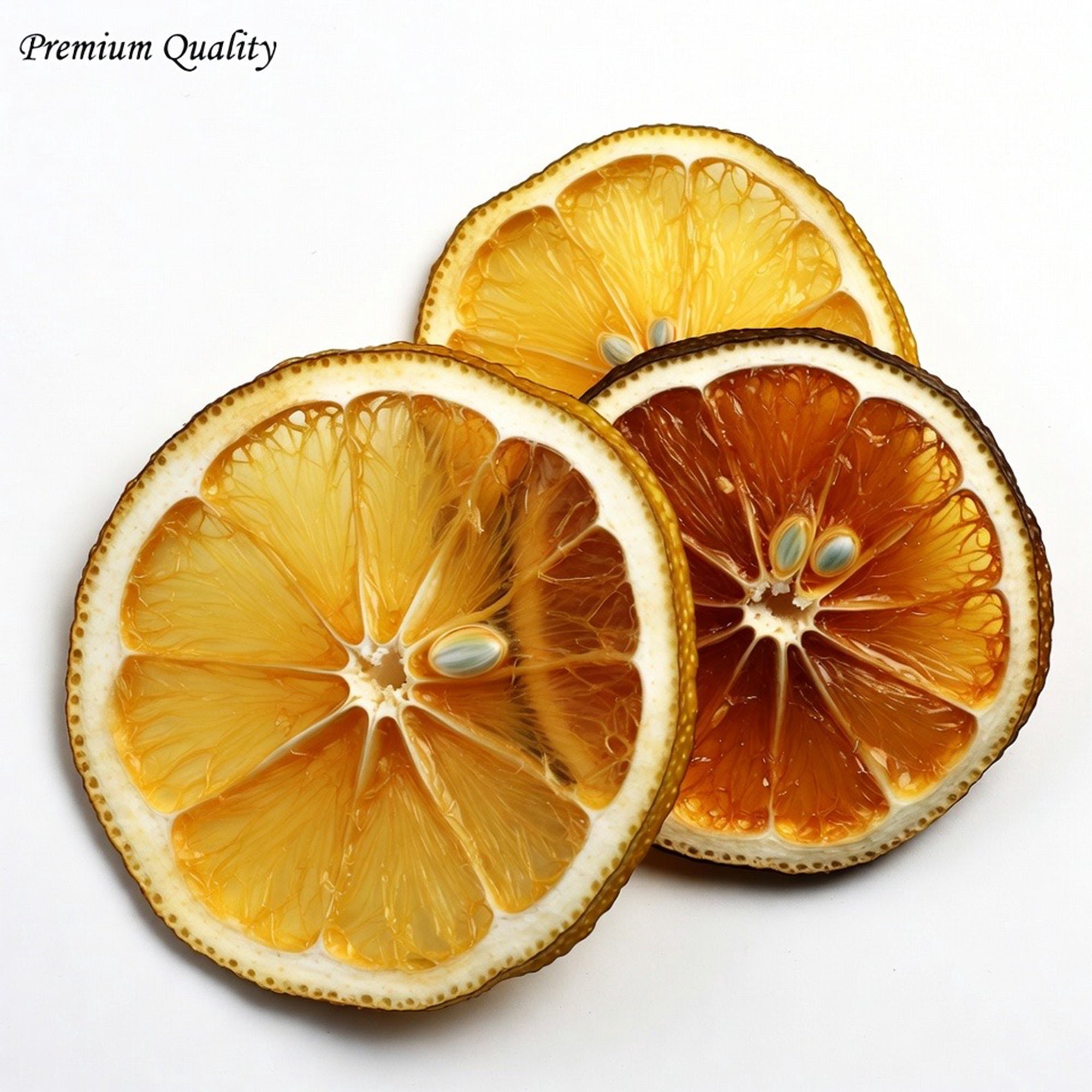 Dried Lemon Slices Dehydrated Crispy Yellow Lemon No Sugar Added Single Ingredient Made in USA