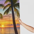 thumbnail image 3 of Autua Sunset Palm Trees Beach Shower Curtain Decoration with Hooks, Chic Modern Bathroom Decor 36"x72, 3 of 7