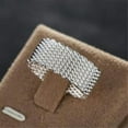 thumbnail image 4 of QQTDFG Wholesale Fashion 925 Sterling Silver Plated Women Braided Rings Men Rings J001-7, 4 of 5