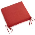 thumbnail image 1 of 20-inch by 19-inch Solid Microsuede Chair Cushion, 1 of 4