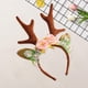 thumbnail image 3 of Diadema con astas de ciervo para , adorno para el pelo, ideal para fotos navideñas., 3 of 5