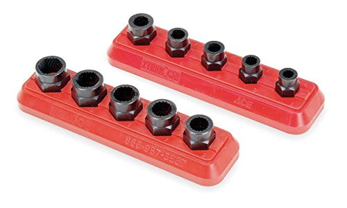 CLEARANCE B01539 10 PIECE DAMAGED ROUNDED OFF BOLT REMOVER SET IN CASE 3/8" 