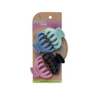 Planet Goody SlideProof Spider Claw Hair Clips, Secure Grip Claws, All Hair Types, 4 Ct