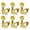 Gold 6R, variant on CEORPER Guitar Machine Heads Bushings Sets with Screws Right Left Inline Guitar Tuners