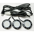 thumbnail image 3 of Under Counter LED Puck Light Accent Kit 120V 4W Plug-in (Set of 3 Lights) Black, 3 of 4