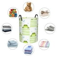 thumbnail image 4 of Honeii Frogs and Dragonflies Print Laundry Hamper Basket,Baby Nursery Woven Storage Basket for Toys Bin,Pillows,Blankets,Clothes-Small, 4 of 6