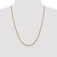 thumbnail image 2 of Leslie's Real 14kt Yellow Gold 2.4mm Diamond Cut Round Box Chain; 24 inch; Lobster Clasp; for Adults and Teens; for Women and Men, 2 of 5