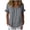 Gray——Back to School Outfits for Women, variant on Button Up Shirts for Women Ruffled Short Sleeve V Neck Blouses Summer Casual Going Out Tops Gray 2XL