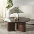 thumbnail image 3 of Safavieh Barnard Wood  Coffee Table in Walnut, 3 of 8