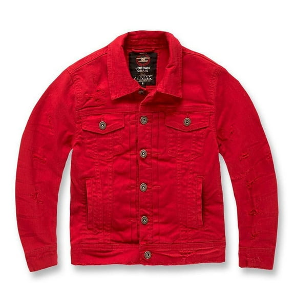 Jordan Craig Kids Tribeca Twill Trucker Jacket (Red)