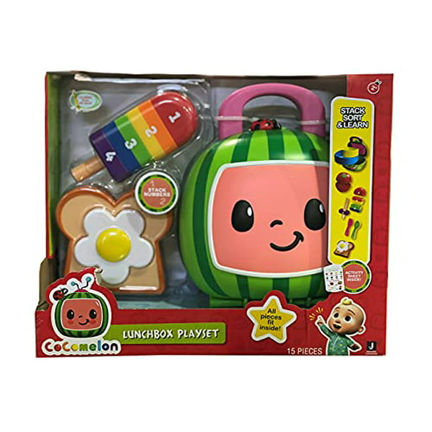 CoComelon JJ Lunchbox Playset Sort Stack & Learn