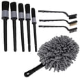 thumbnail image 2 of 9pcs Detailing Dusting Brushes Kit Scrub Cleaning Tool for Auto Interior Exterior Wheels Air Vent Grille, 2 of 5
