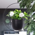 thumbnail image 4 of Ounissouiy Maceta colgante para flores, cesta de flores de estilo Simple multifuncional, colgador de plantas para el hogar, exterior, interior, Patio, Decoración del hogar Redondo, 4 of 6