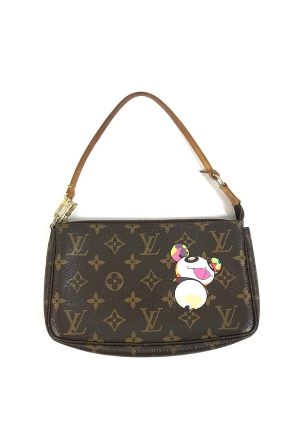 Pre-Owned LOUIS VUITTON M51981 Monogram Panda Takashi Murakami Pochette Accessoires Bag...