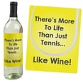 thumbnail image 2 of Big Dot of Happiness You Got Served - Tennis Decorations for Women and Men - Tennis Ball Party Wine Bottle Label Stickers - Set of 4, 2 of 8