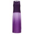 thumbnail image 3 of WILLBEST Maxi Vestidos de Mujer Vestido Largo Informal de Lino sin Mangas con Abertura y Degradado Teñido Anudado para Mujer Mediana, 3 of 3