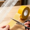 thumbnail image 6 of Double Sided Fabric Tape, 2×78.7 inch Heavy Duty Mounting Tape, Ultra-Thin Clear Double Sided Tape, Resistant Clear Super Stick Tape with Fiberglass Mesh, Waterproof High Tack Adhesive Rug Tape, 6 of 7