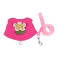 thumbnail image 2 of Visland Rabbit Flower Pattern Pet Harness with Adjustable Buckles Soft Breathable Vest Leash Traction Rope Guinea Pig Chest Strap for Small Pets, 2 of 8