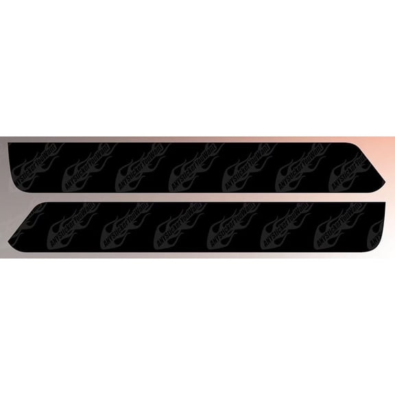 Blackout Side Skirt Stripe Kit Vinyl Decals Compatible with and Fits Toyota Tacoma TRD Pro 2016-2022 - Set of Two