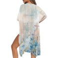 thumbnail image 5 of HELLHERO Floral Cross Beach Cover Ups Breathable High Quality Fabrics Loose Bathing Suit Cover Up, 5 of 6