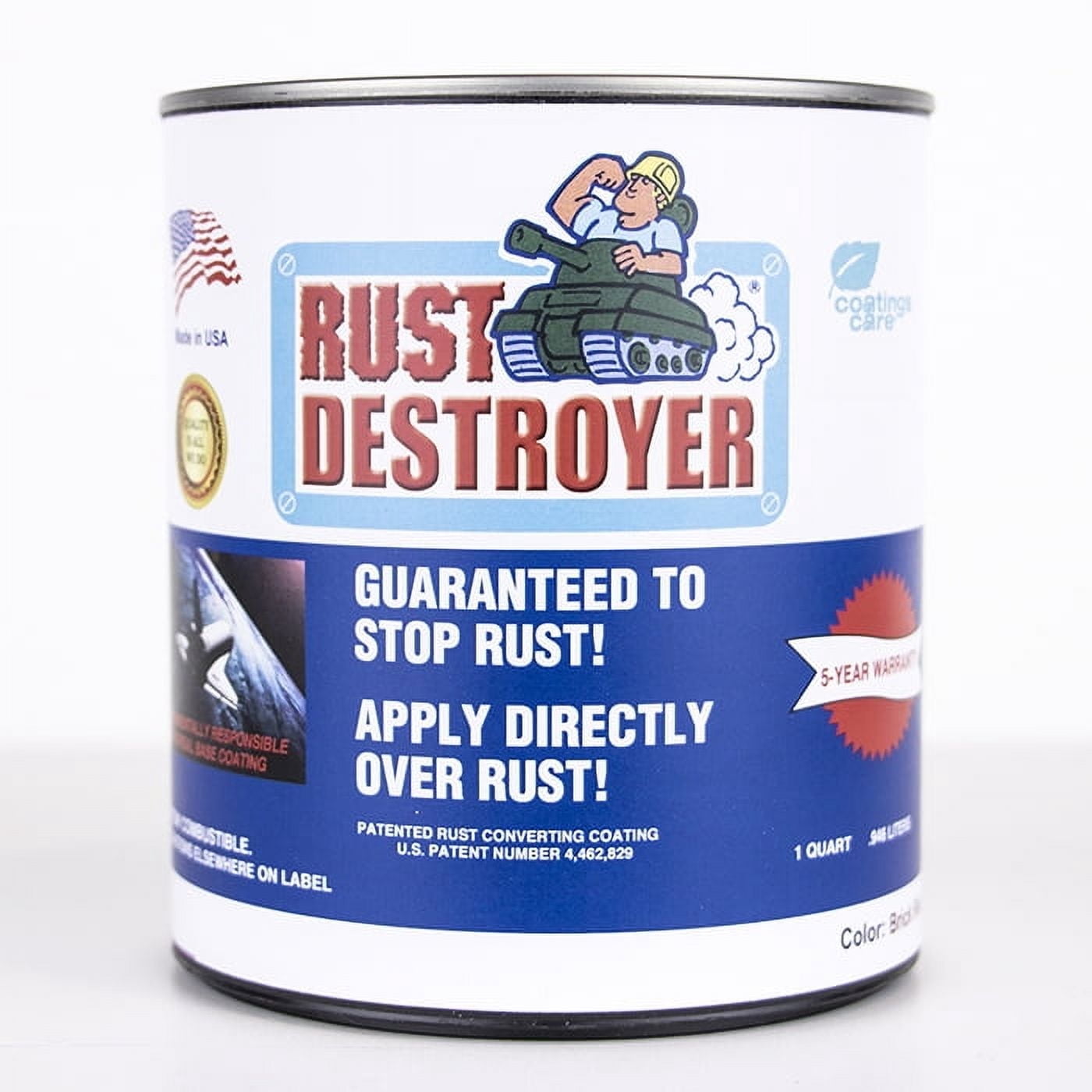 1 qt Advanced Protective Products 73004 Red Rust Destroyer Oil-Based Metal Primer