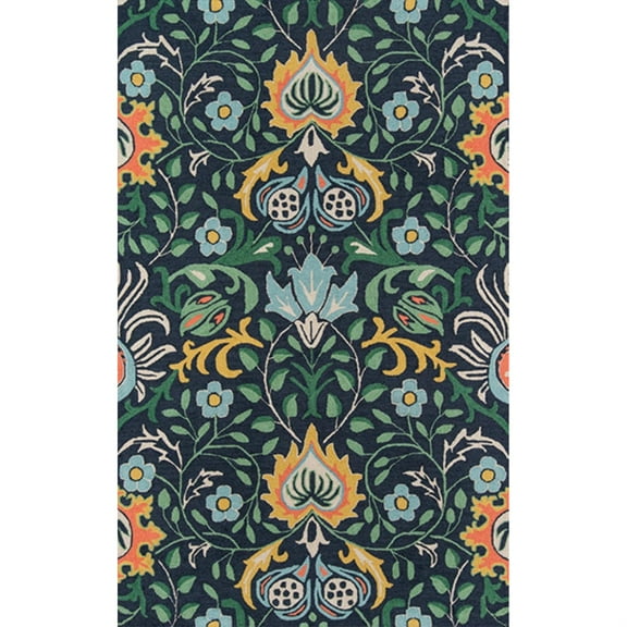 Momeni Newport Hand Tufted Wool Navy Area Rug 9' X 12'