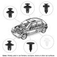 thumbnail image 5 of For Honda CAR 100x Box Set Bumper Fender Liner Push Type Retainer Clips Fastener, 5 of 7