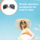 thumbnail image 4 of Qarigey Gafas de sol Novedad de alto rango Diferentes vibrantes Resistentes Ligeras Mano de obra fina Diseño único Gafas redondas Lentes plata + negro Qarigey AP008819-01, 4 of 6