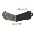 thumbnail image 2 of Home Box Corner Protector Vintage Bronze Tone Guard Edge Cover Book Table Desk Jewelry Box Corner Decor 12pcs, 2 of 7